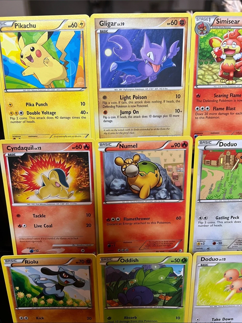 ✨Pokemon 18-Card Lot//All 2012. Vintage//Great Condition